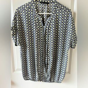 Zac & Rachel blouse, gathered hem.